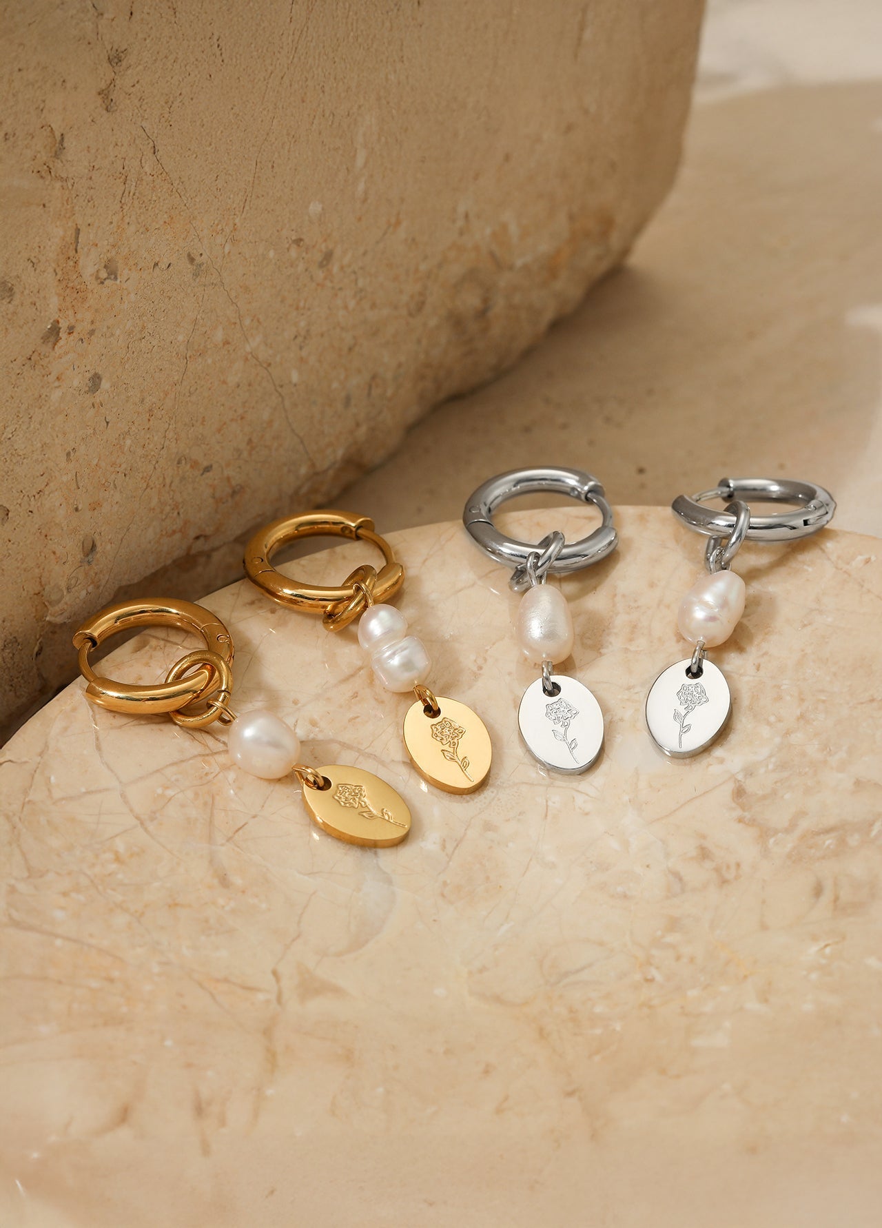 Pearl on the Vine Earrings