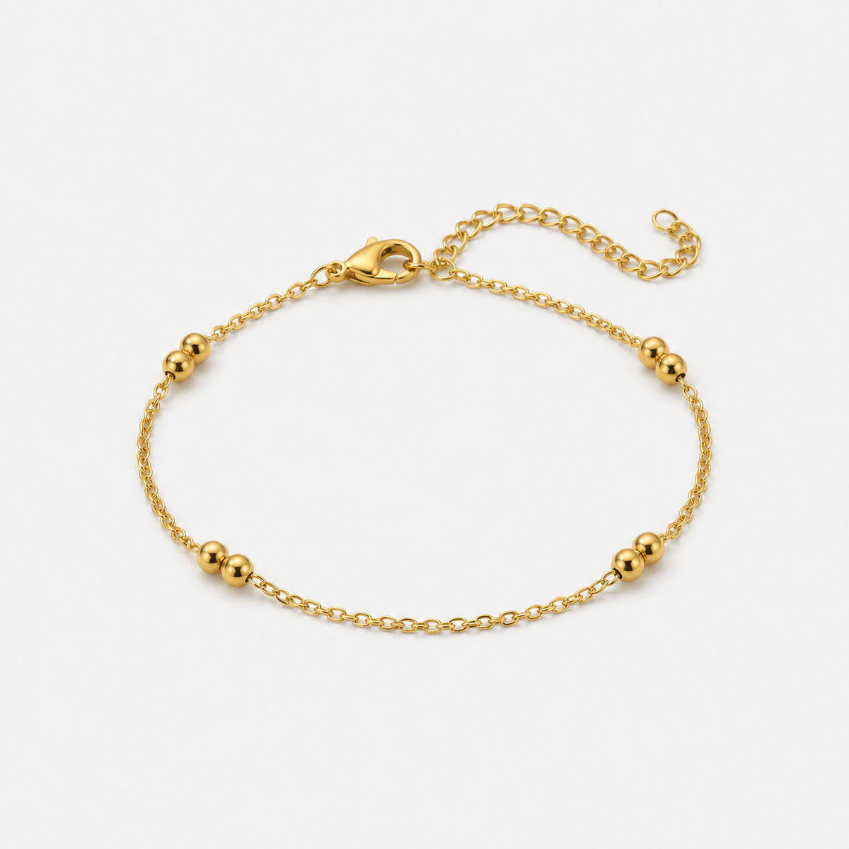 14K Gold-Plated Satellite Chain Bracelet — Gold