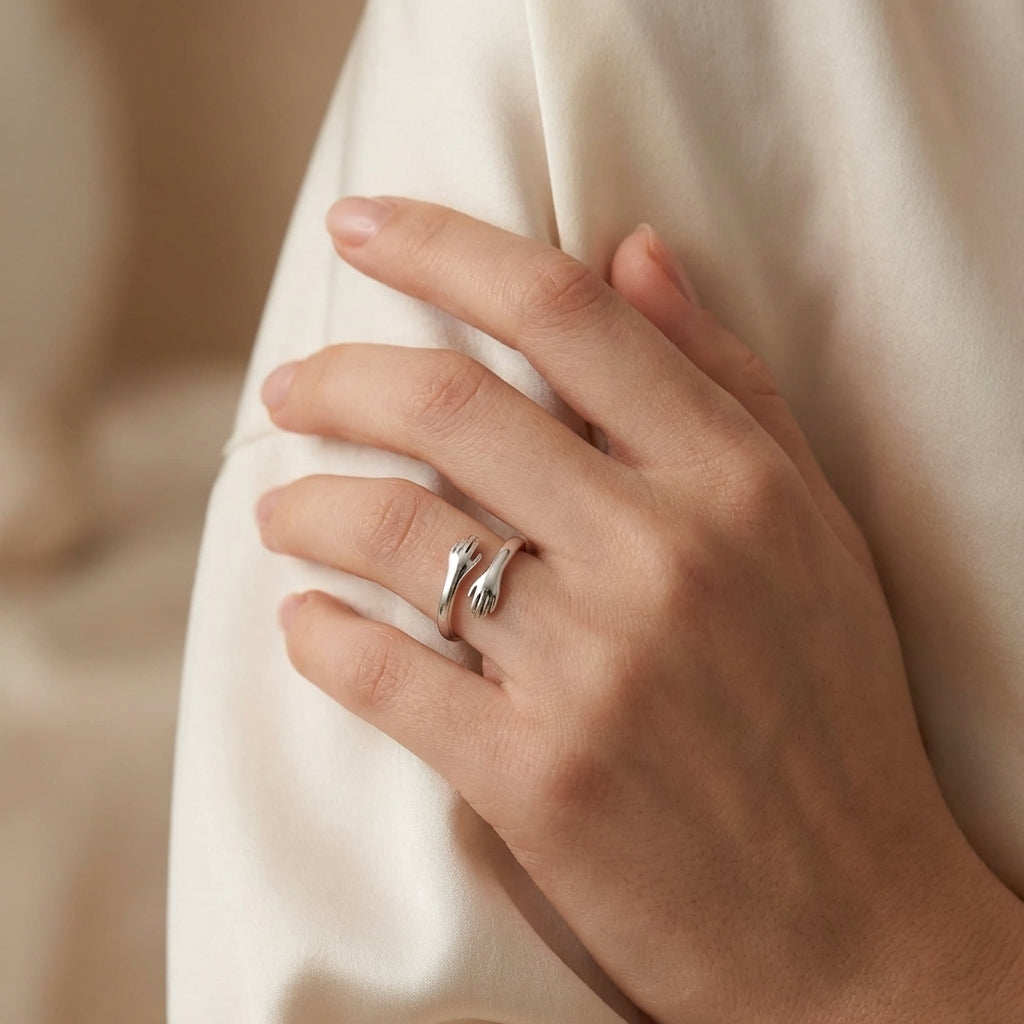 Romantic gold ring, refined everyday jewellery