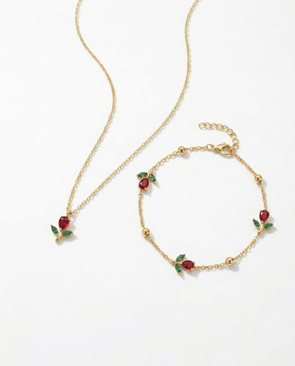 Tulip pendant necklace, a romantic feminine gift for her