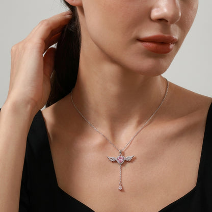 Angel's love necklace alternative angle view