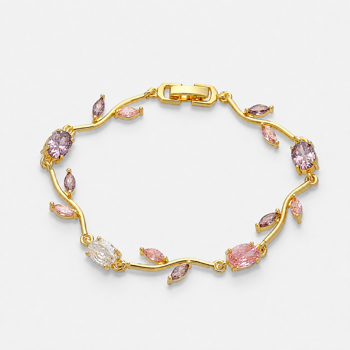 Ottilie Vine Flower Bracelet — Gold / Gold-plated Brass
