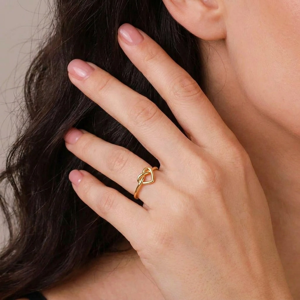meaningful knot ring for women