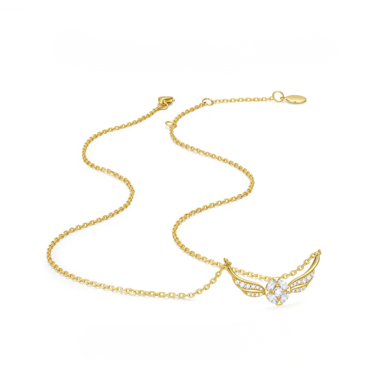 Golden snitch necklace gift packaging Ravyena sterling silver