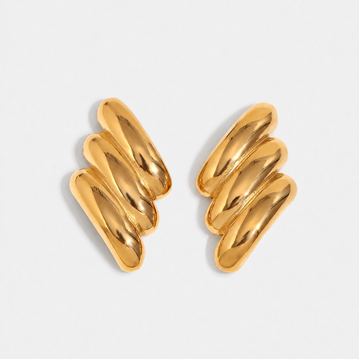 Wing Theory 18K Gold-Plated Drop Earrings — Gold