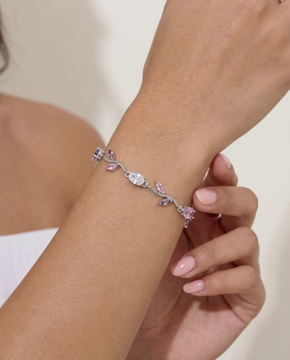 Ottilie Vine bracelet styled with a casual outfit