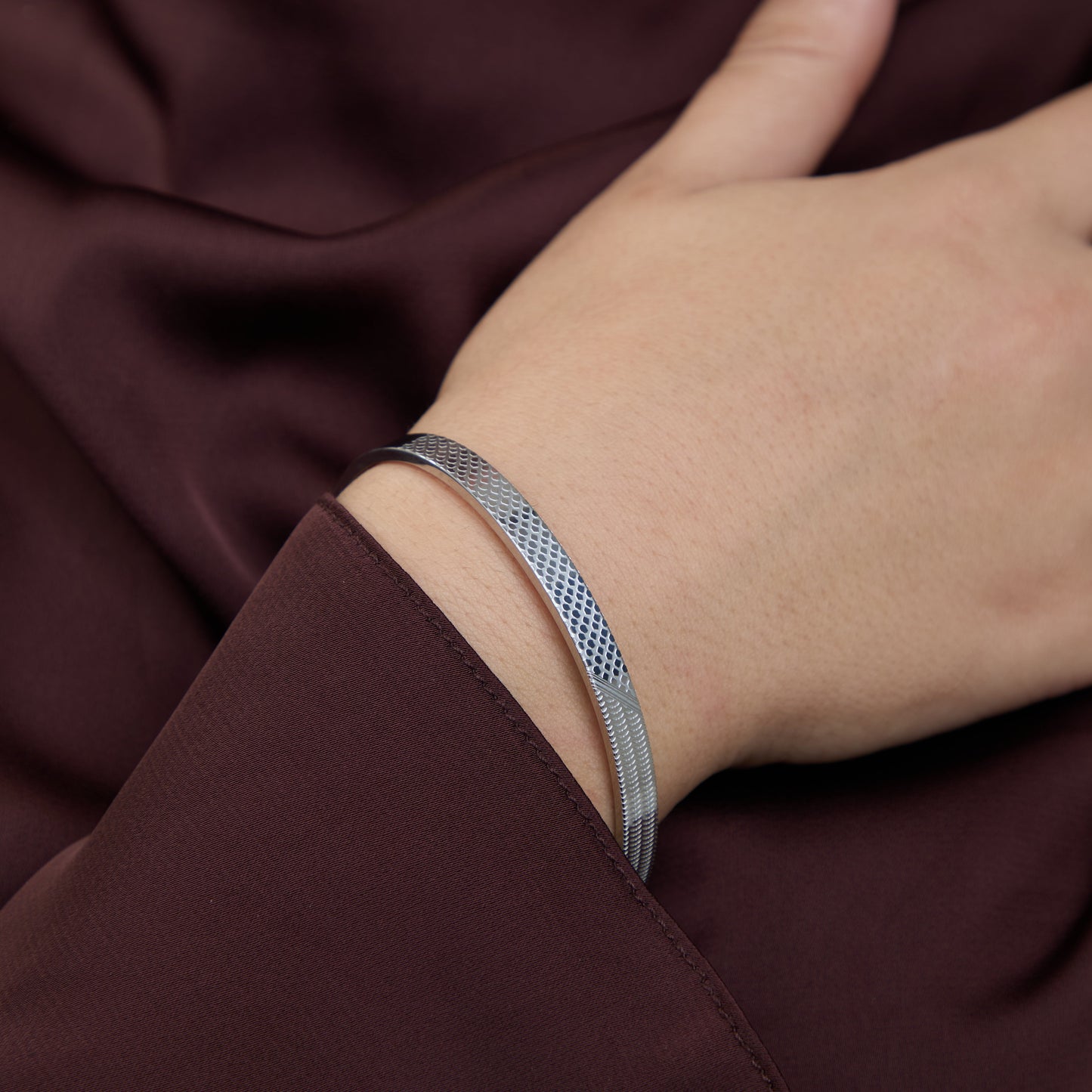 Palestine Keffiyeh Cuff Bracelet — Gold Heritage Statement
