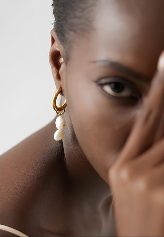 Tears of the Sea Pearl Earrings