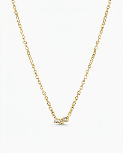 Mika pendant necklace in gold