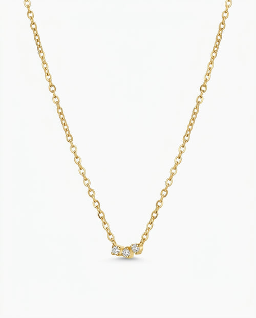 Mika pendant necklace in gold