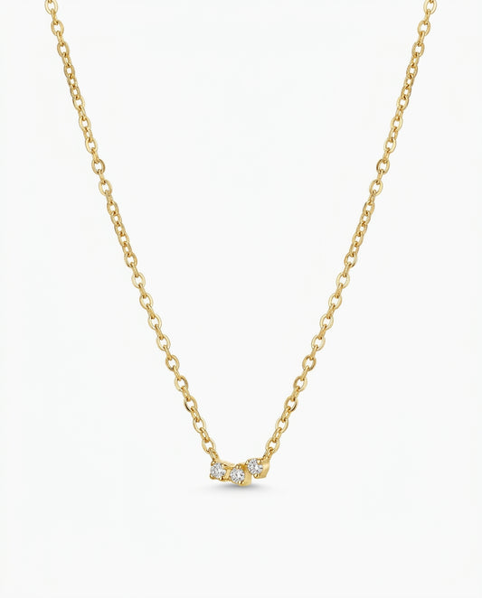 Mika pendant necklace in gold