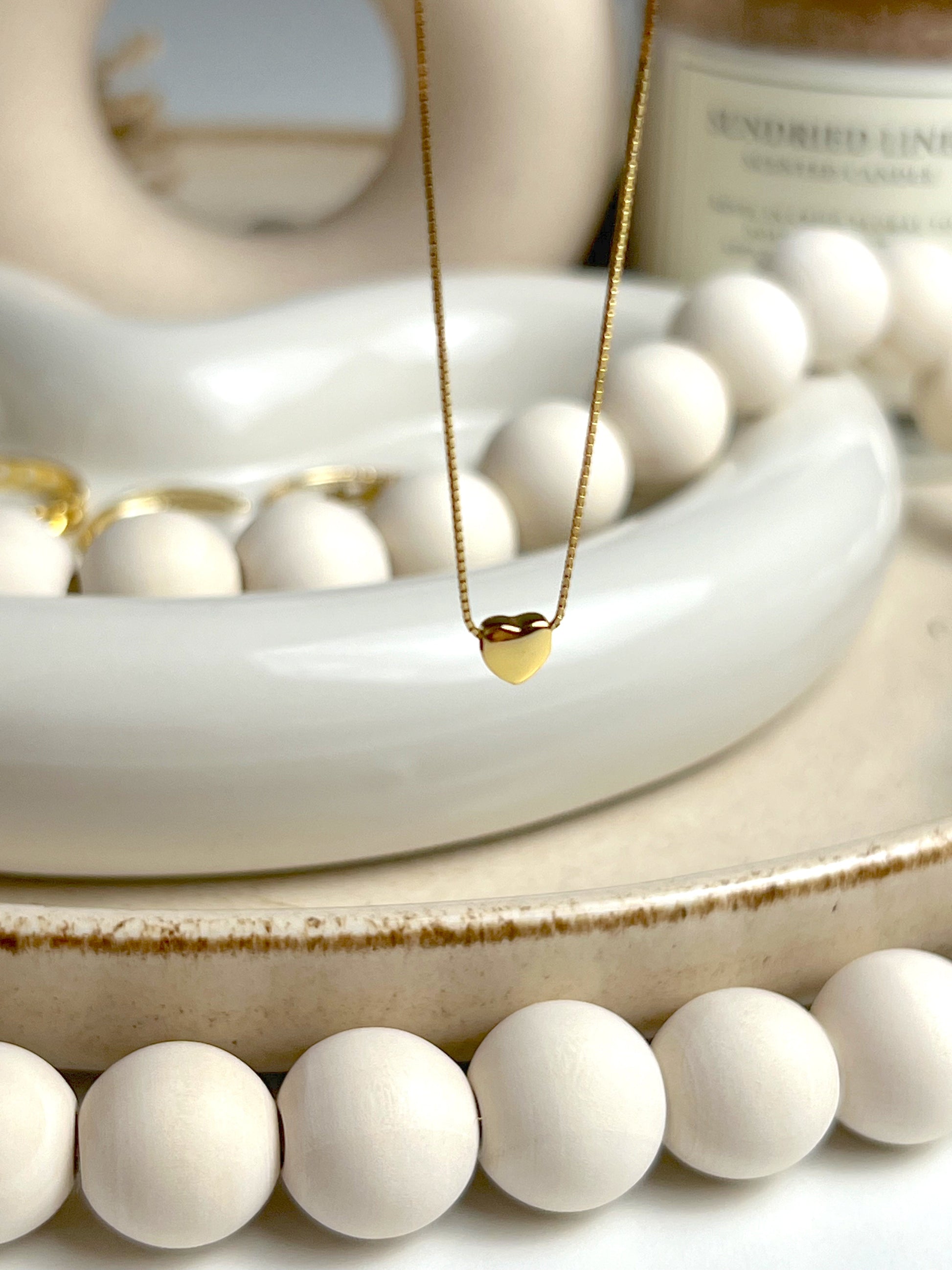 My petite heart necklace, romantic everyday jewellery
