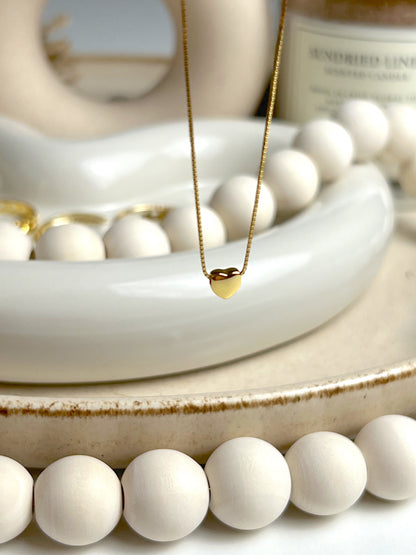 My petite heart necklace, romantic everyday jewellery