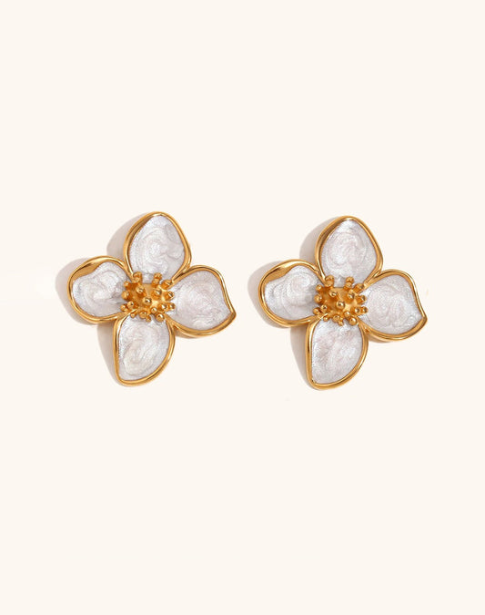 Opaline Flora Studs