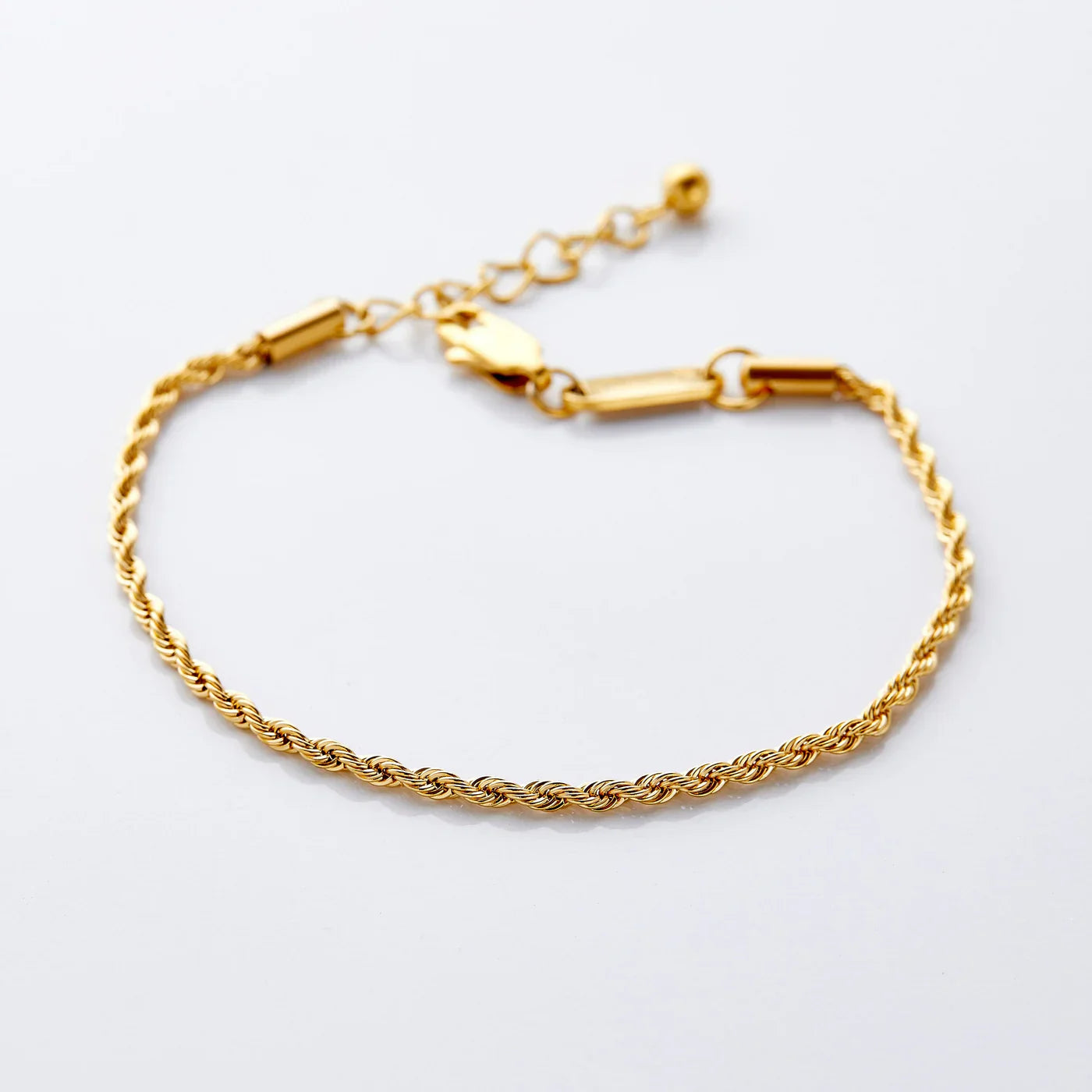 Gold Rope Chain Bracelet — Woven Design, Everyday Elegance