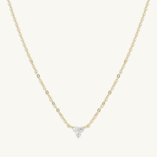 Lotus Sapphire Chain Necklace 18K gold vermeil sapphire pendant – Ravyena