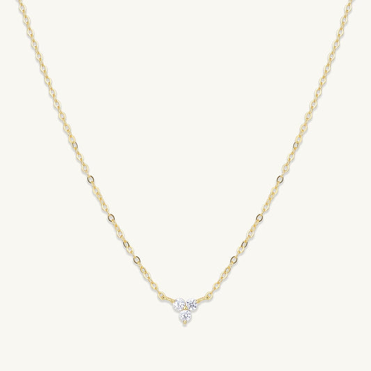 Lotus Sapphire Chain Necklace 18K gold vermeil sapphire pendant – Ravyena