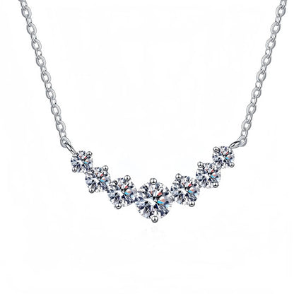 5A Zircon Pendant Necklace — 925 Sterling Silver for Women