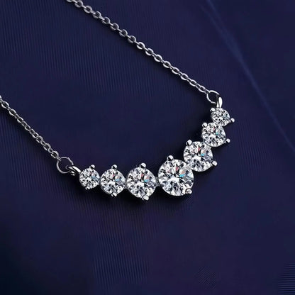 5A Zircon Pendant Necklace — 925 Sterling Silver for Women