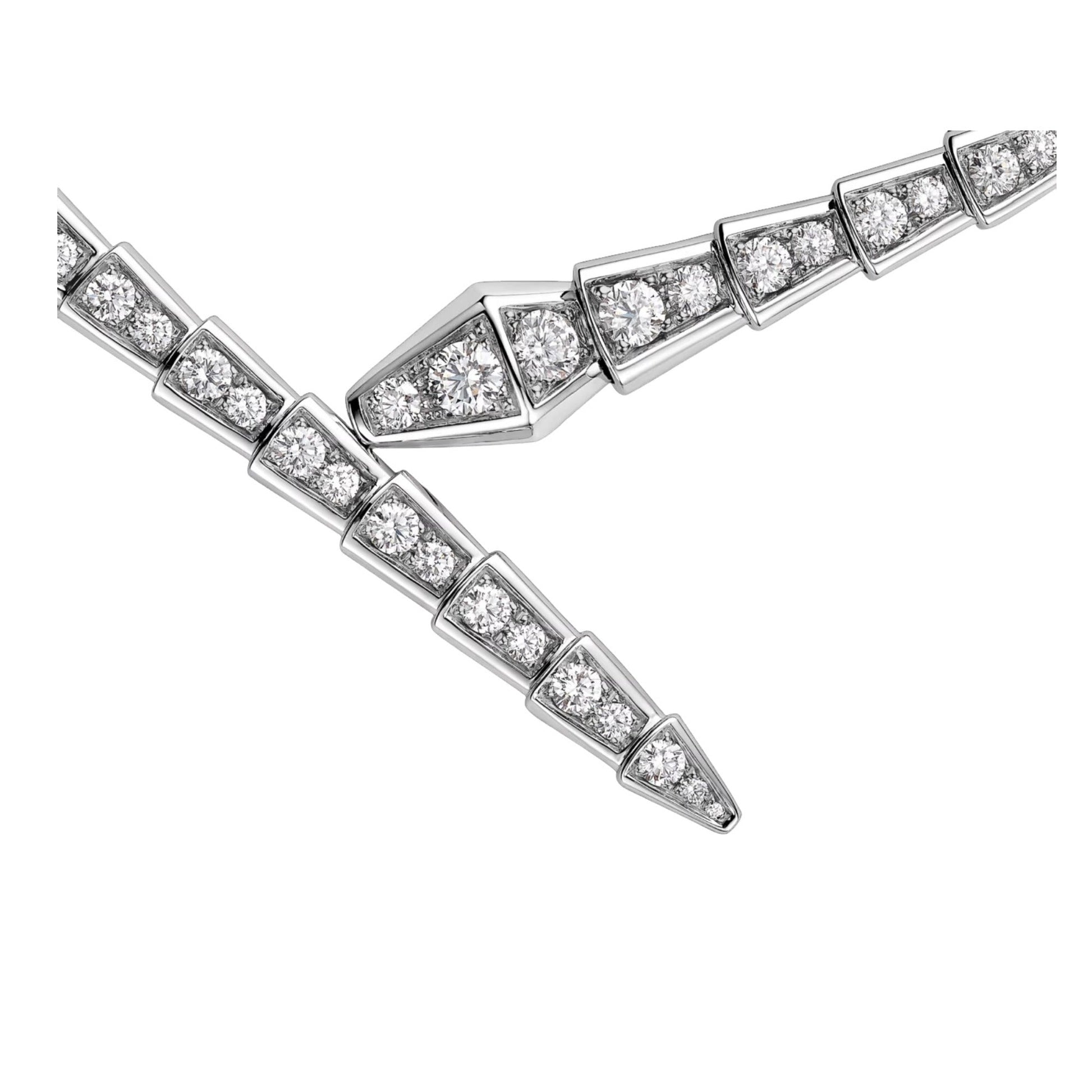 Stefanie snake necklace shown in alternative angle