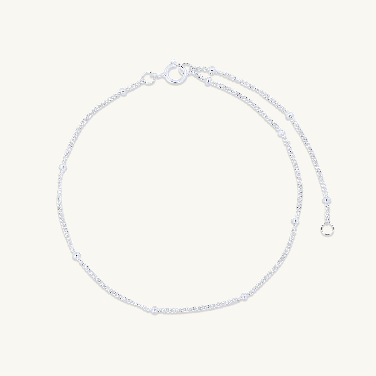 Satellite chain bracelet alternative angle, feminine jewellery by Ravyena
