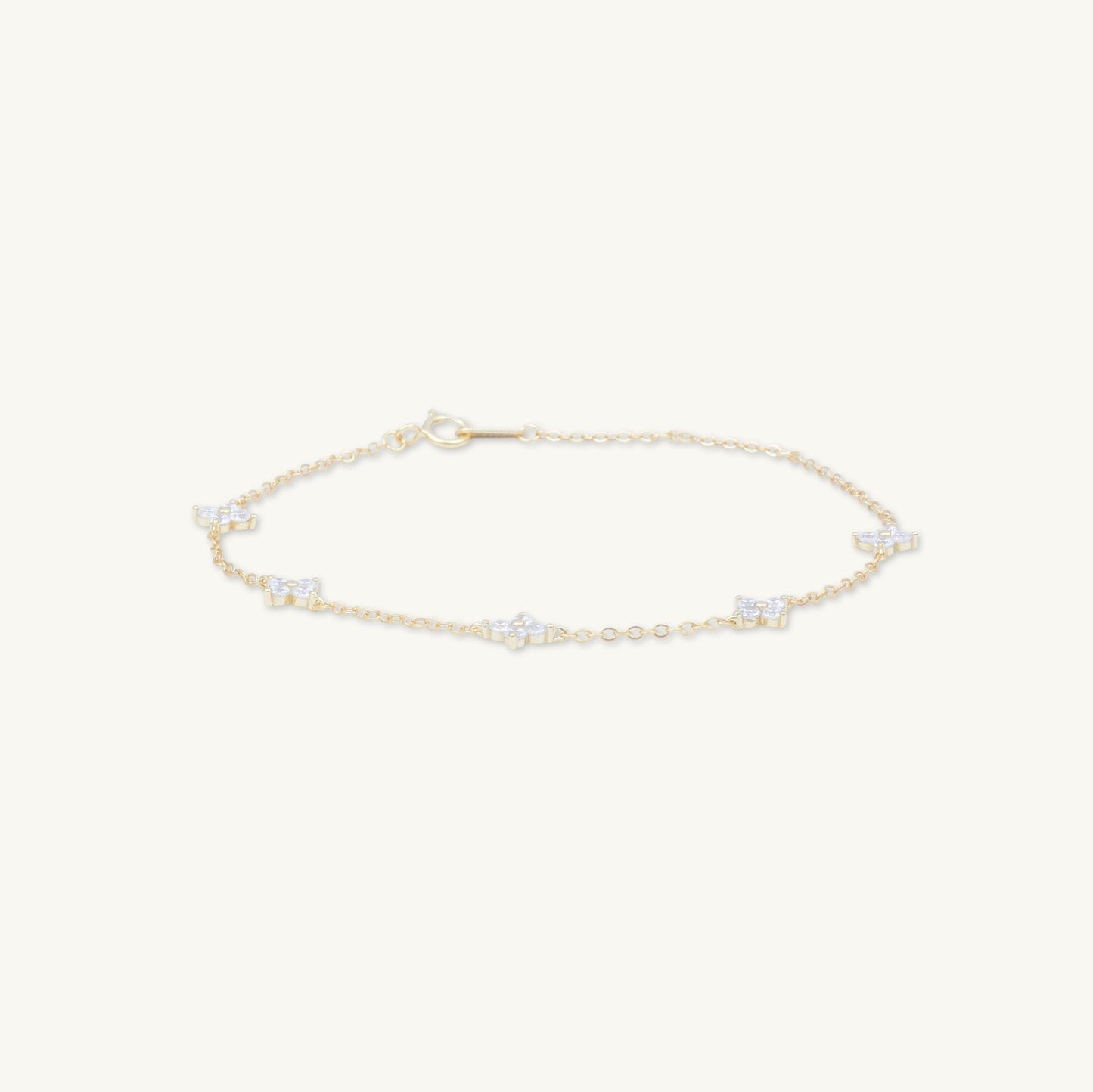 Clover station chain bracelet variation A