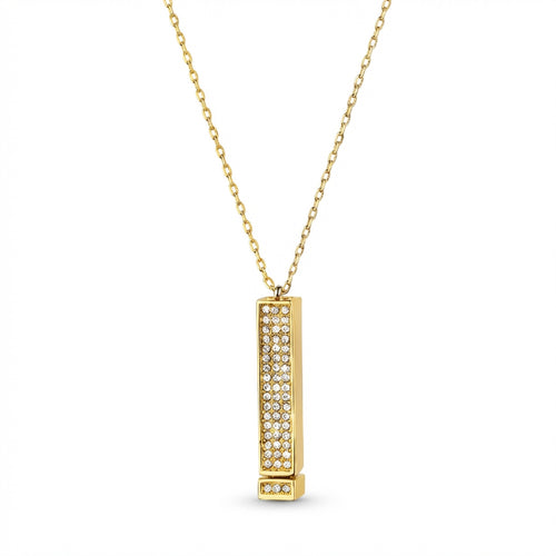 I love you necklace with secret message and crystals