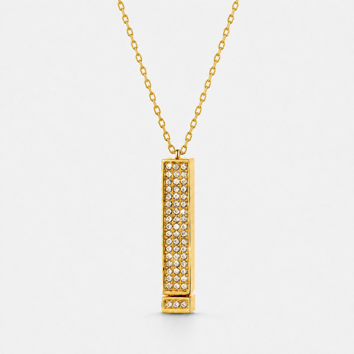 I Love You Secret Message Necklace — Gold