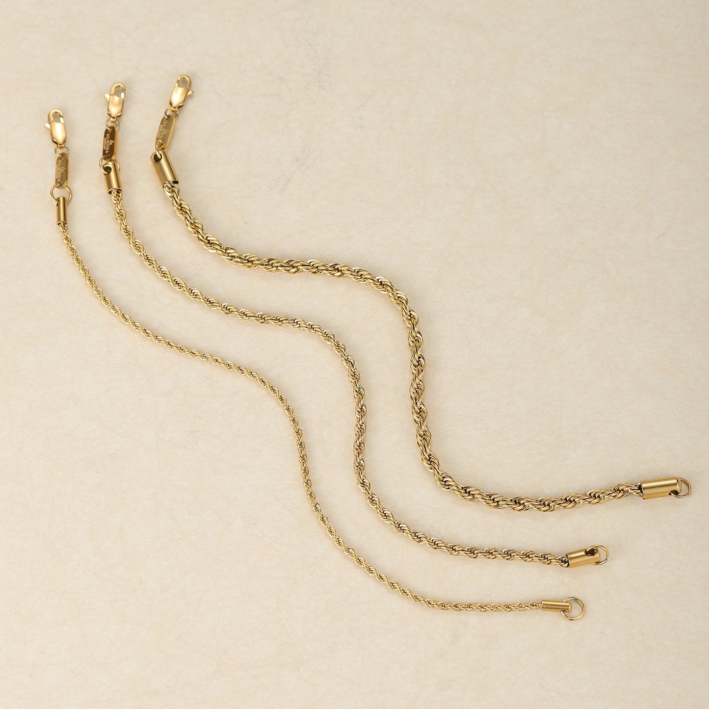 Gold Rope Chain Bracelet — Woven Design, Everyday Elegance