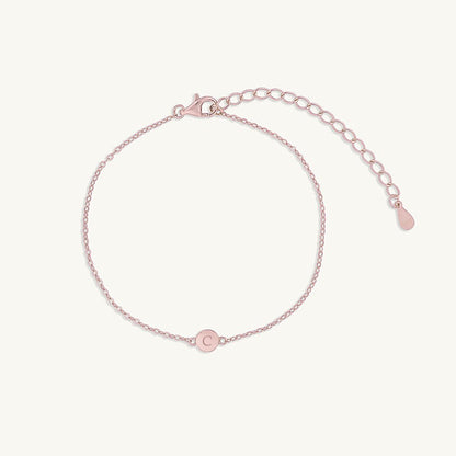 Initial dot bracelet, refined feminine jewellery