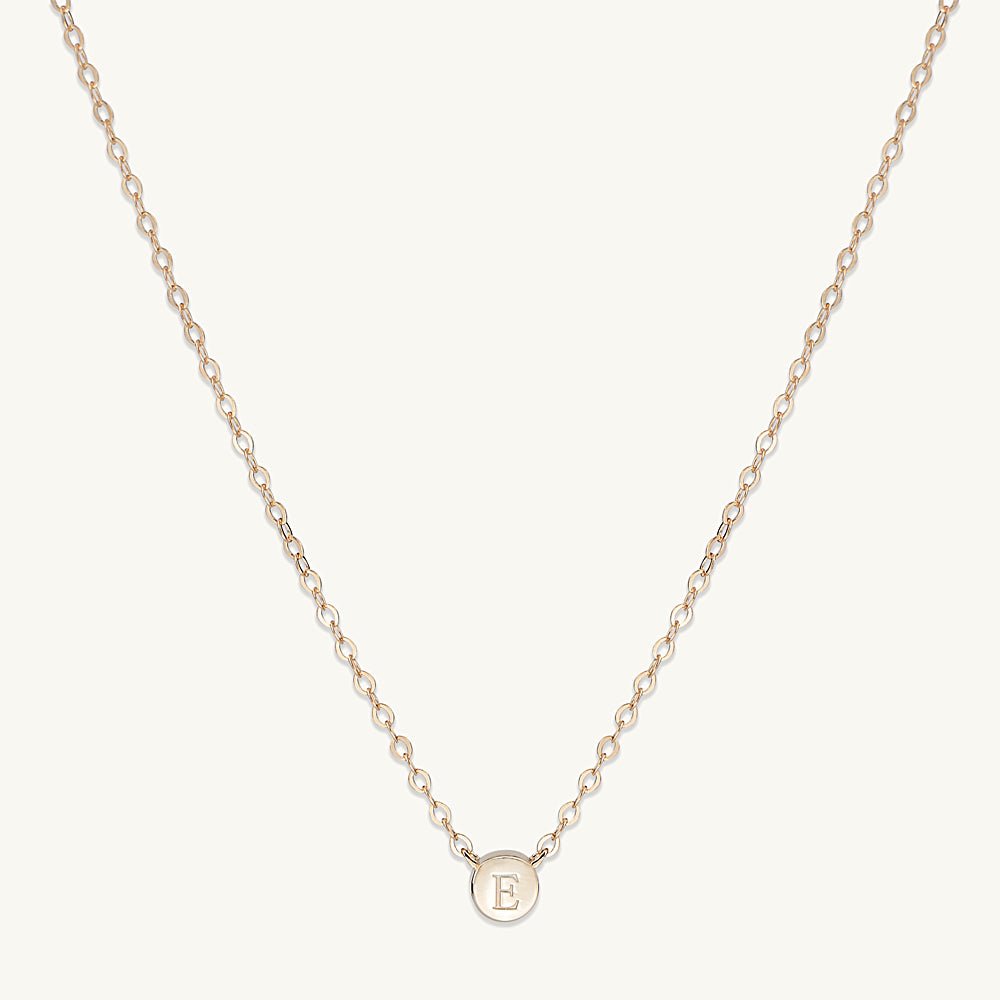 Initial dot necklace variation G, hypoallergenic design