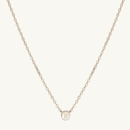 Initial dot necklace variation G, hypoallergenic design