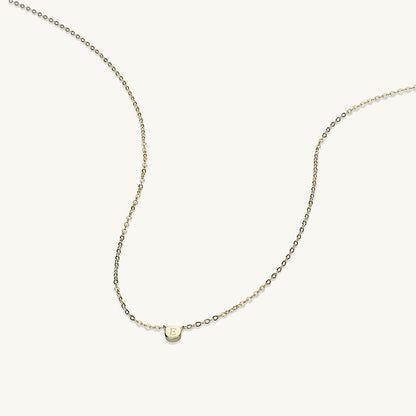 Initial dot necklace alternative angle view