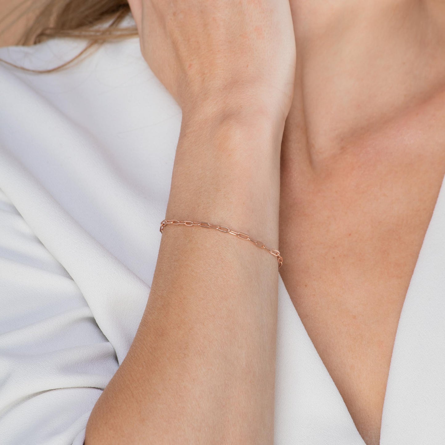 Link stacking bracelet, refined modern design