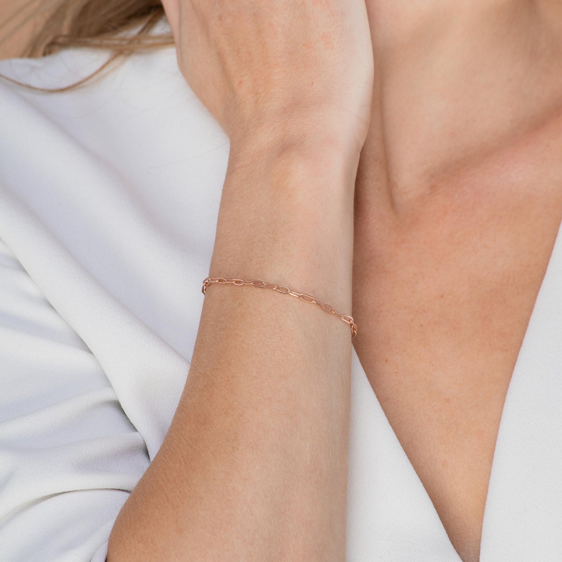 Link stacking bracelet, refined modern design