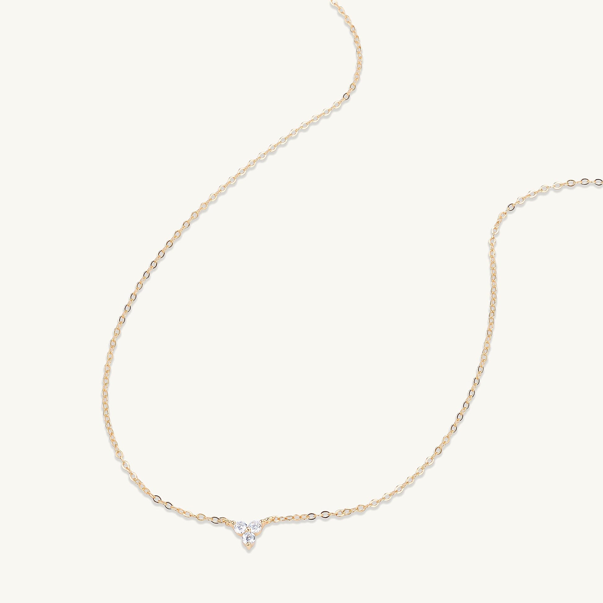 Lotus sapphire necklace alternative angle