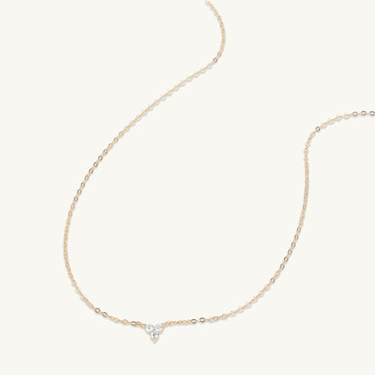 Lotus sapphire necklace alternative angle