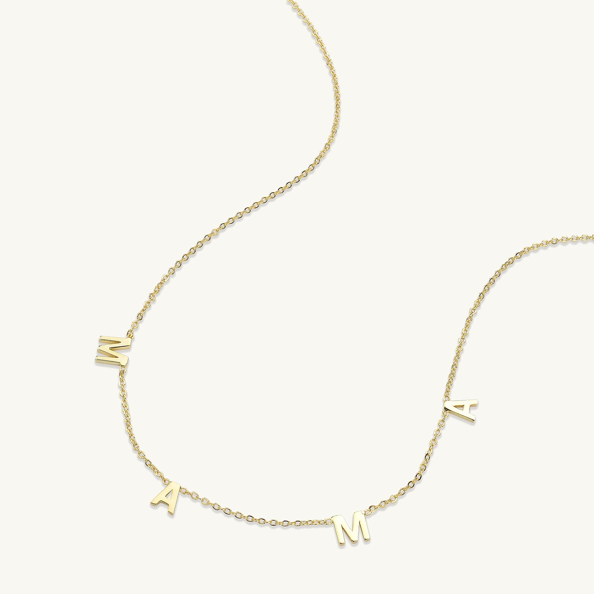 Mama pendant necklace, dainty everyday jewellery