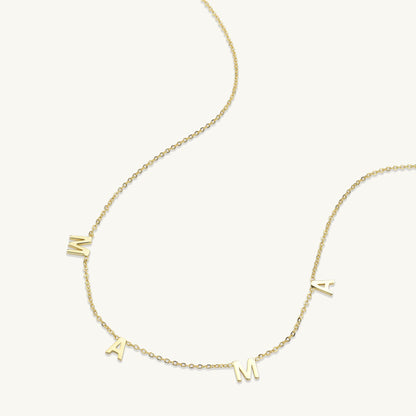 Mama pendant necklace, dainty everyday jewellery