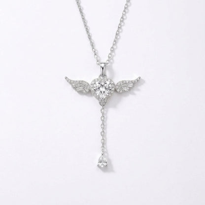 Angel pendant necklace, romantic spiritual jewellery