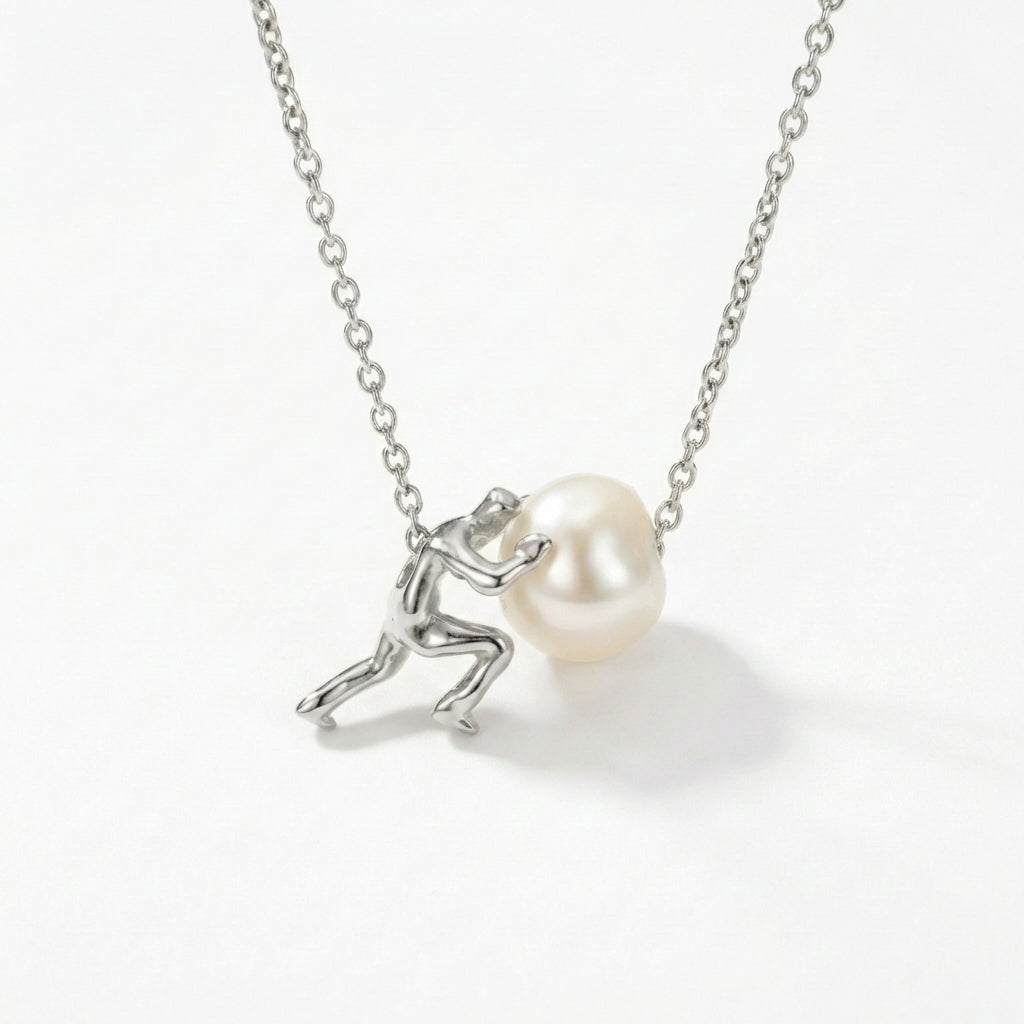 Sisyphus pearl necklace alternative angle view
