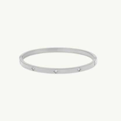 Clover bangle bracelet, alternative angle view