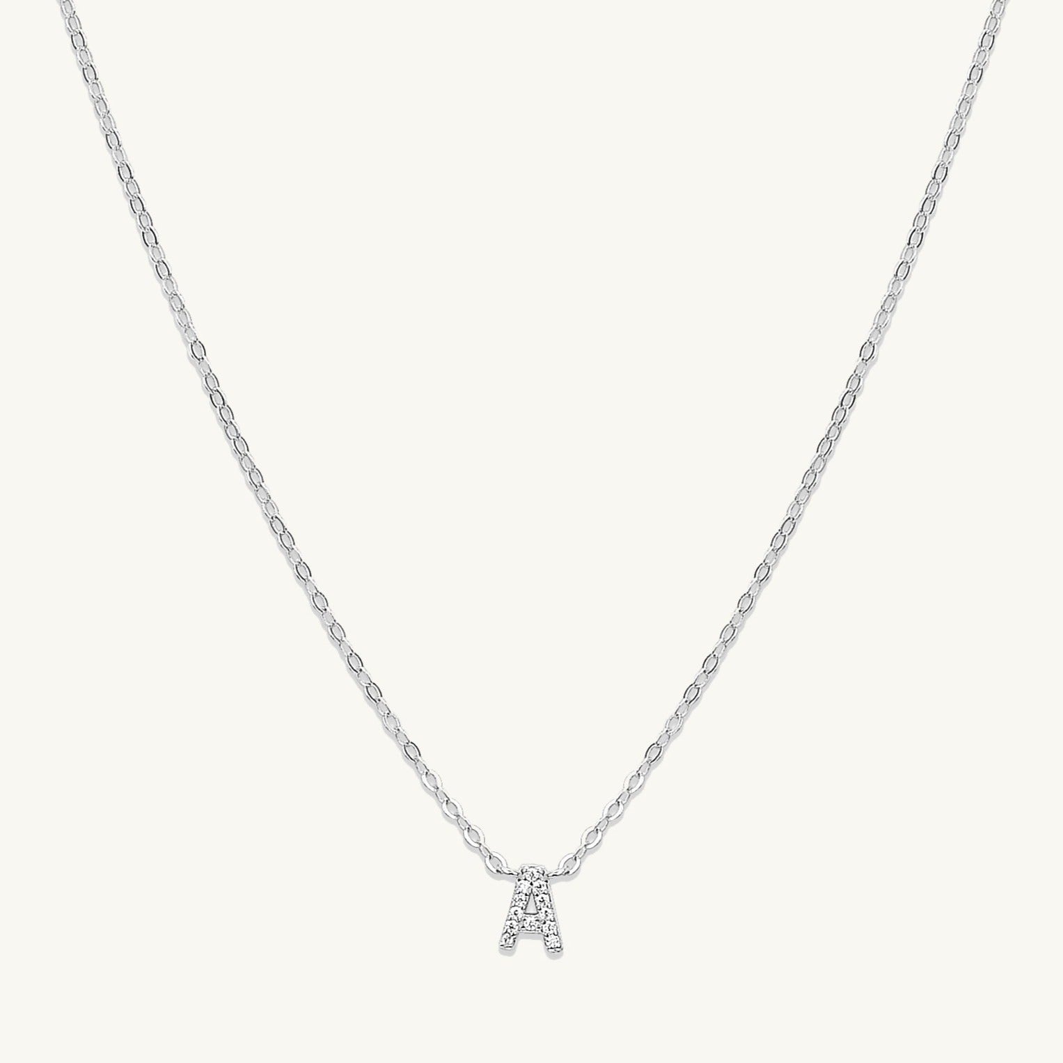 Sapphire initial pendant variation G, refined design